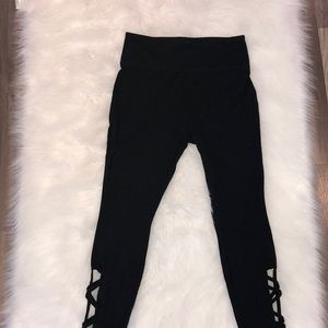 Leggings With Lace Up Ankle Design